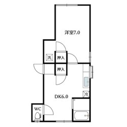 平和公園駅 徒歩5分 3階の物件間取画像